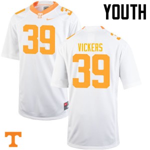 Youth Tennessee Volunteers Kendal Vickers #39 White Player Jerseys 896765-763