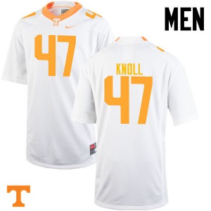 Men Tennessee Volunteers Landon Knoll #47 White Official Jersey 835790-798