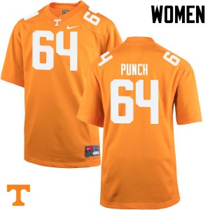 Women Tennessee Volunteers Logan Punch #64 College Orange Jerseys 664145-263