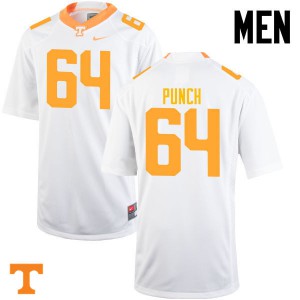 Men's Tennessee Volunteers Logan Punch #64 White Stitch Jerseys 506899-136