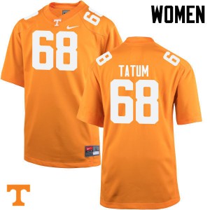 Women's Tennessee Volunteers Marcus Tatum #68 College Orange Jerseys 930449-128