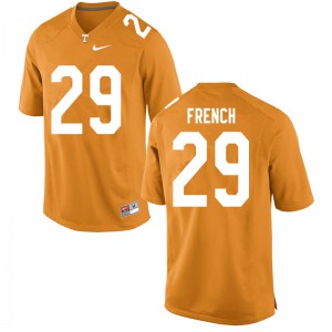 Mens Tennessee Volunteers Martavius French #29 Orange Player Jerseys 183710-755