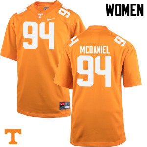 Women Tennessee Volunteers Mykelle McDaniel #94 Official Orange Jersey 629780-225