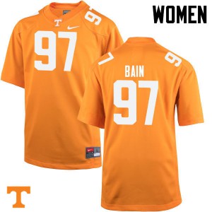 Women's Tennessee Volunteers Paul Bain #97 Orange High School Jerseys 855902-404