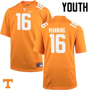 Youth Tennessee Volunteers Peyton Manning #16 Orange Alumni Jerseys 925936-419