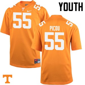 Youth Tennessee Volunteers Quay Picou #55 Official Orange Jersey 265603-498