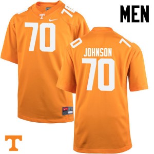 Men Tennessee Volunteers Ryan Johnson #70 Orange Official Jersey 269545-283