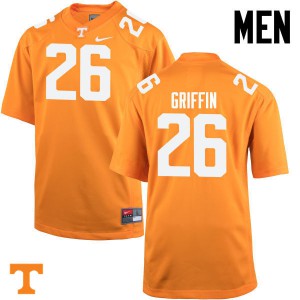 Men Tennessee Volunteers Stephen Griffin #26 Football Orange Jerseys 335203-248