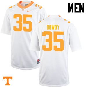 Men's Tennessee Volunteers Taeler Dowdy #35 White Football Jersey 237341-184