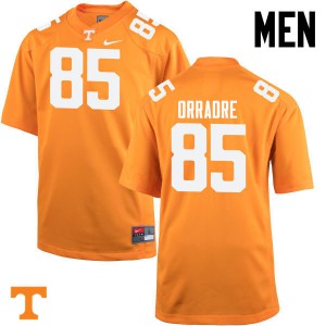 Mens Tennessee Volunteers Thomas Orradre #85 Orange Official Jersey 761027-522