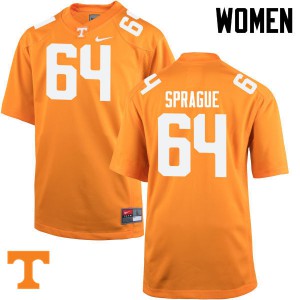Women's Tennessee Volunteers Tommy Sprague #64 Orange Player Jersey 552651-602