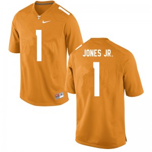 Men's Tennessee Volunteers Velus Jones Jr. #1 Orange Stitch Jerseys 221218-695