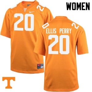 Womens Tennessee Volunteers Vincent Ellis Perry #20 Stitched Orange Jersey 755945-961