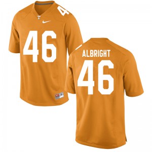Men's Tennessee Volunteers Will Albright #46 College Orange Jersey 261742-657