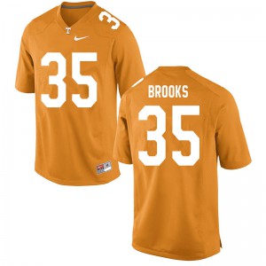 Men's Tennessee Volunteers Will Brooks #35 Embroidery Orange Jerseys 428874-638