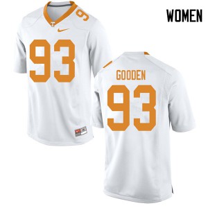 Women's Tennessee Volunteers Emmit Gooden #93 NCAA White Jerseys 879185-357