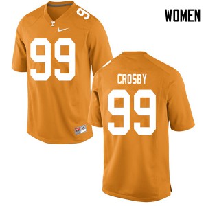 Womens Tennessee Volunteers Eric Crosby #99 Orange University Jerseys 958820-781