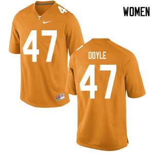 Women Tennessee Volunteers Joe Doyle #47 Orange Stitch Jersey 990291-315