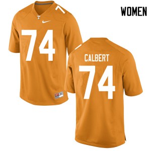 Womens Tennessee Volunteers K'Rojhn Calbert #74 NCAA Orange Jersey 633544-579