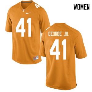 Women Tennessee Volunteers Kenneth George Jr. #41 Orange Official Jerseys 114777-910