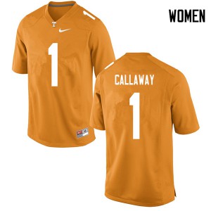 Womens Tennessee Volunteers Marquez Callaway #1 Orange College Jersey 115778-760