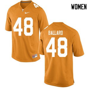 Women's Tennessee Volunteers Matt Ballard #48 Orange Player Jerseys 139496-410