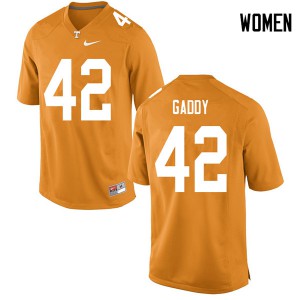 Women Tennessee Volunteers Nyles Gaddy #42 Orange High School Jersey 442288-579