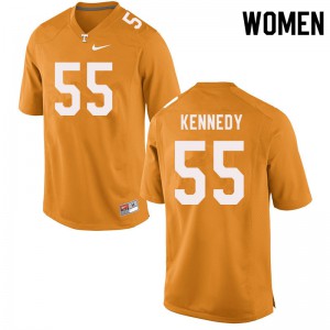 Womens Tennessee Volunteers Brandon Kennedy #55 College Orange Jersey 234268-676