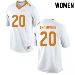 Womens Tennessee Volunteers Bryce Thompson #20 White Official Jersey 449722-466