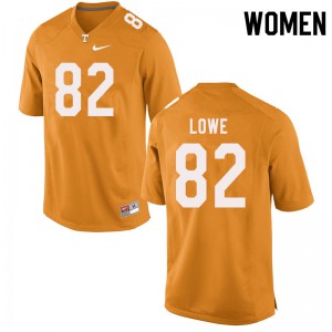 Women Tennessee Volunteers Jackson Lowe #82 Orange Football Jerseys 791145-321