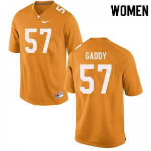 Women Tennessee Volunteers Nyles Gaddy #57 Orange Player Jersey 471560-317