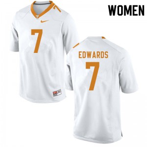 Womens Tennessee Volunteers Romello Edwards #7 White High School Jersey 686590-127