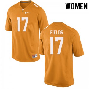 Women's Tennessee Volunteers Tyus Fields #17 Official Orange Jerseys 471021-949