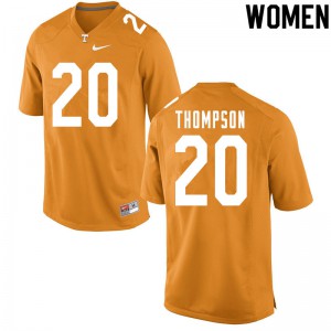 Women's Tennessee Volunteers Bryce Thompson #20 Football Orange Jersey 641170-264