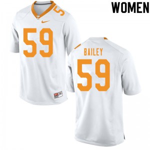 Womens Tennessee Volunteers Dominic Bailey #59 Official White Jersey 554233-649
