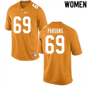 Women Tennessee Volunteers James Parsons #69 University Orange Jerseys 633043-420