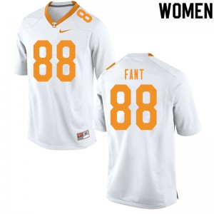 Women's Tennessee Volunteers Princeton Fant #88 Player White Jerseys 739824-674