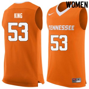 Womens Tennessee Volunteers Bernard King #53 Orange Basketball Jersey 501669-465
