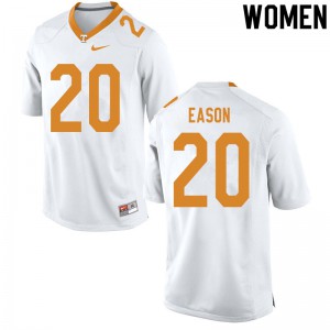Womens Tennessee Volunteers Bryson Eason #20 White High School Jerseys 224847-399