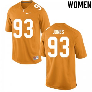 Women Tennessee Volunteers Devon Jones #93 NCAA Orange Jerseys 350593-153