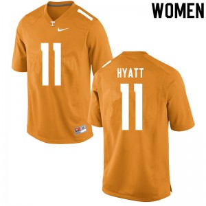 Women Tennessee Volunteers Jalin Hyatt #11 Player Orange Jerseys 355426-515
