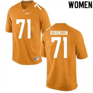 Women's Tennessee Volunteers James Robinson #71 Orange Official Jerseys 586881-726