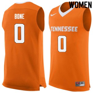 Women Tennessee Volunteers Jordan Bone #0 Orange Alumni Jersey 254141-228