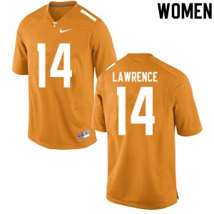 Women's Tennessee Volunteers Key Lawrence #14 Official Orange Jersey 258132-192