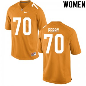 Women Tennessee Volunteers RJ Perry #70 Official Orange Jersey 338510-670