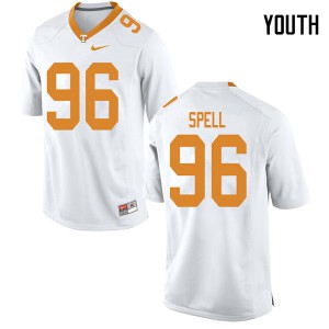 Youth Tennessee Volunteers Airin Spell #96 White Embroidery Jersey 165063-274