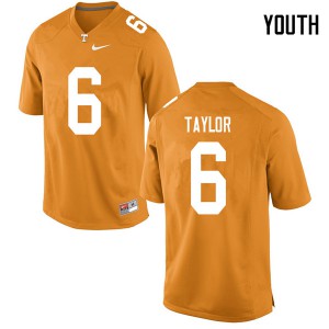 Youth Tennessee Volunteers Alontae Taylor #6 High School Orange Jersey 647065-191