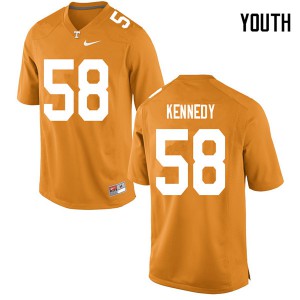 Youth Tennessee Volunteers Brandon Kennedy #58 NCAA Orange Jerseys 305145-838