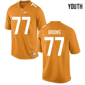 Youth Tennessee Volunteers Devante Brooks #77 Official Orange Jerseys 986979-184