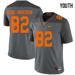 Youth Tennessee Volunteers Dominick Wood-Anderson #82 Alumni Gray Jersey 242170-277